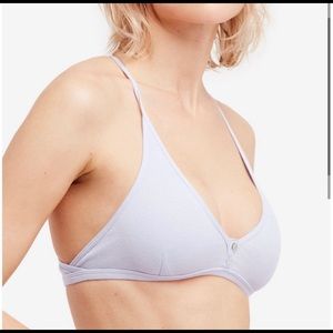 Free people lavender Connor rib bralette